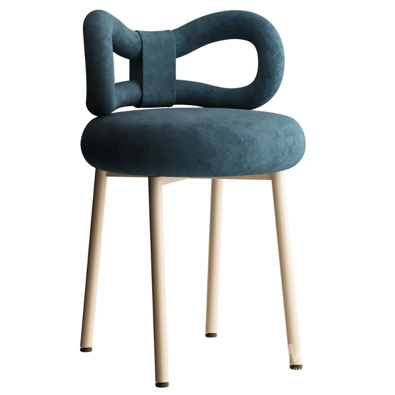 Claire White Boucle Chair - Image 3