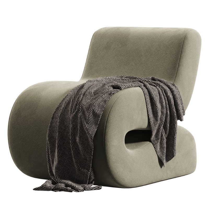 Oversized Corduroy Accent Chair - Image 4