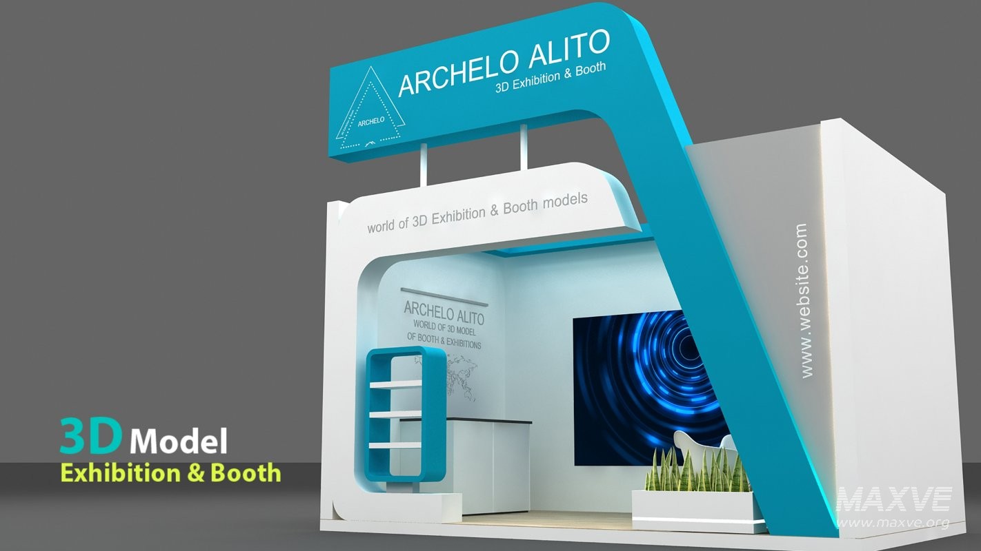 stall 3d model - Image 2