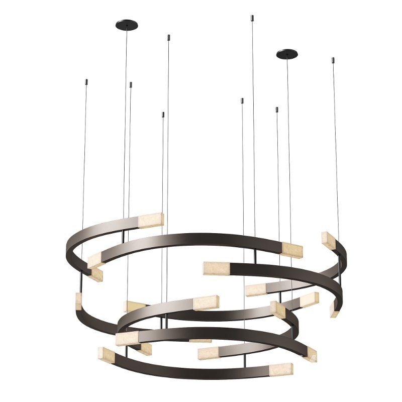 Trace Circular Halo Chandelier By CTO Lighting - Image 2