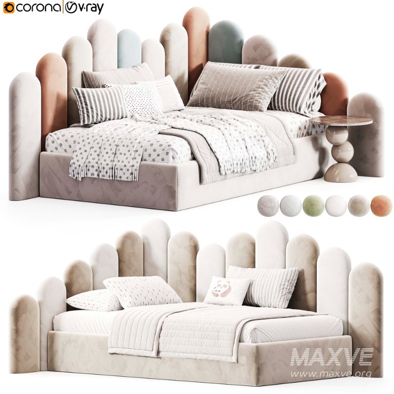 Corner bed Bambini kids multi level - Image 2