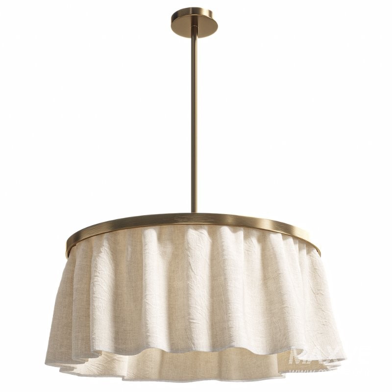 Camber Pendant Light,Fabric lampshade - Image 3