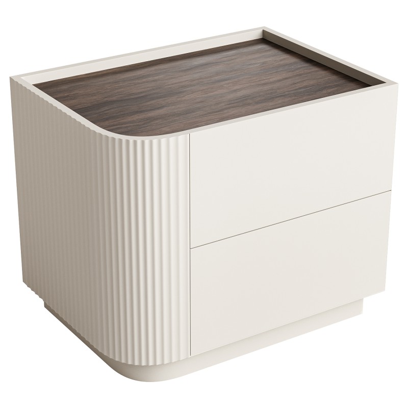 Modern_Beige_Wood_Nightstand - Image 2