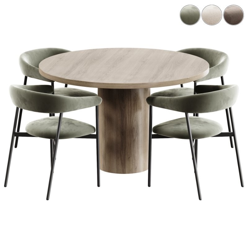 Toko Chair and Round Dining Table - Image 5