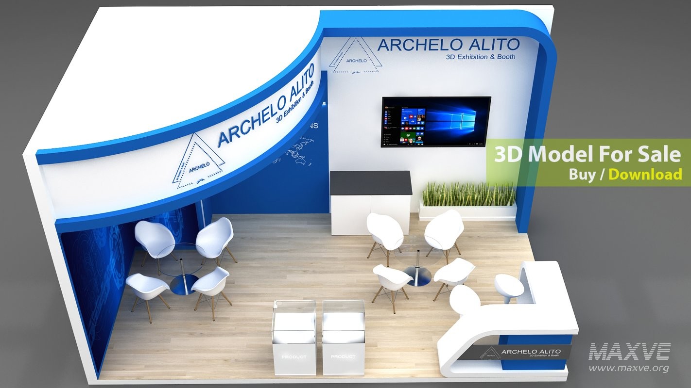 stall booth 3d - Image 3