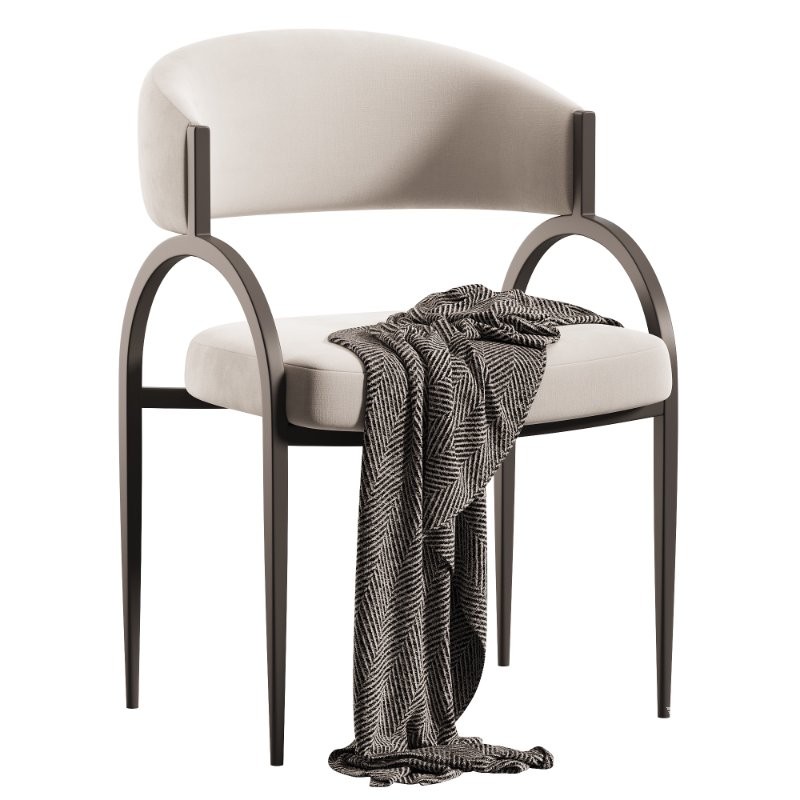 Natural Linen Chair - Image 1