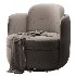 Wolfie Velvet Swivel Chair - Thumbnail 5