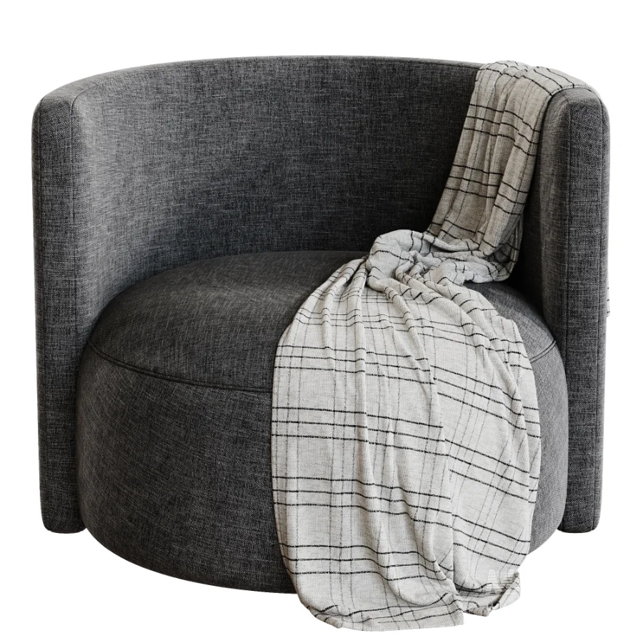 Brinkley Velvet Swivel Chair - Image 2