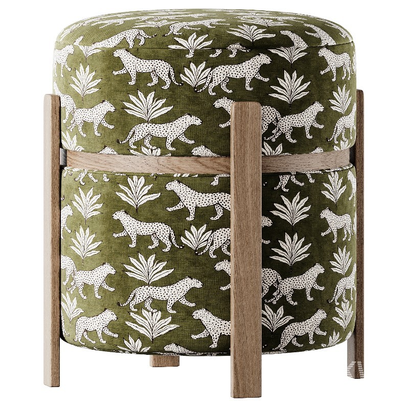 avito Velour convertible ottoman - Image 1