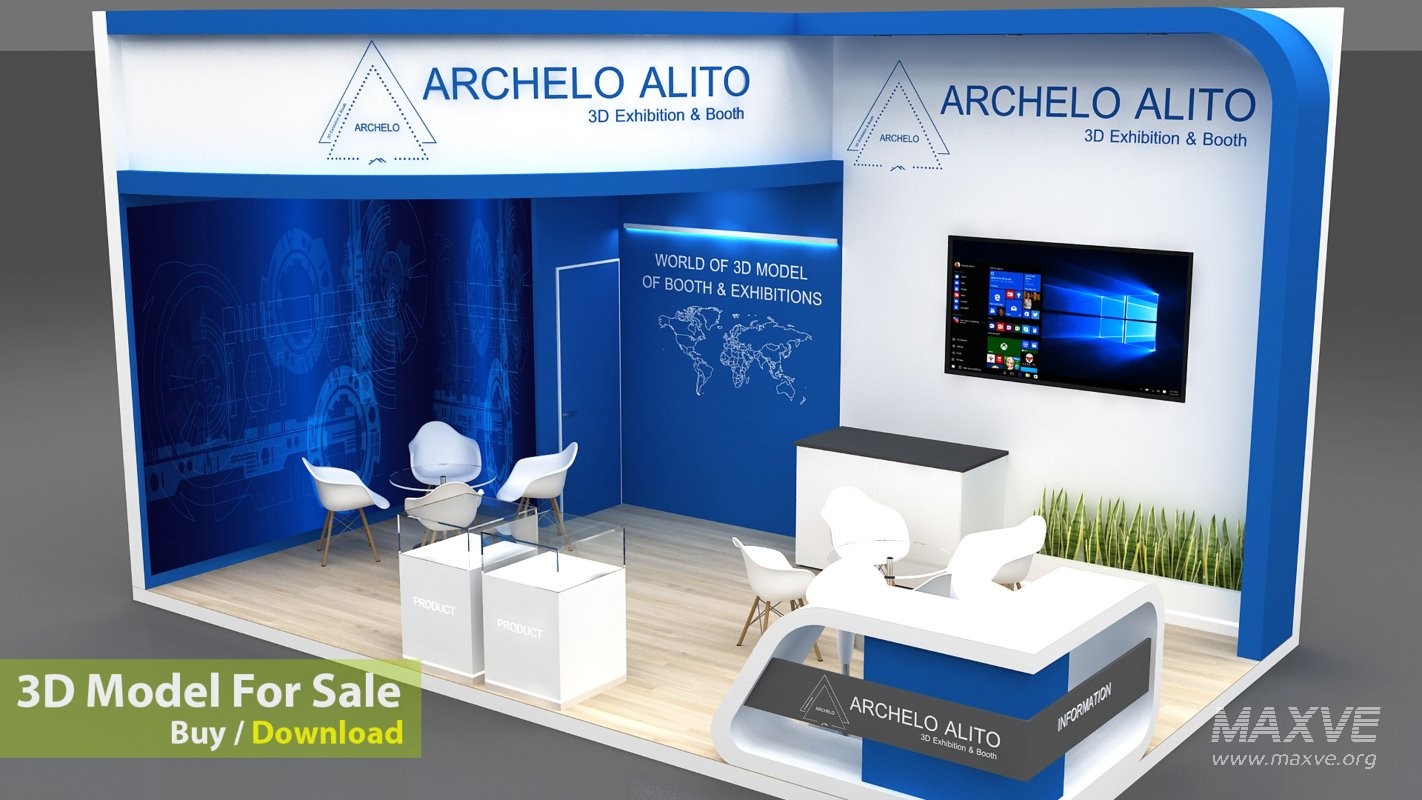 stall booth 3d - Image 6
