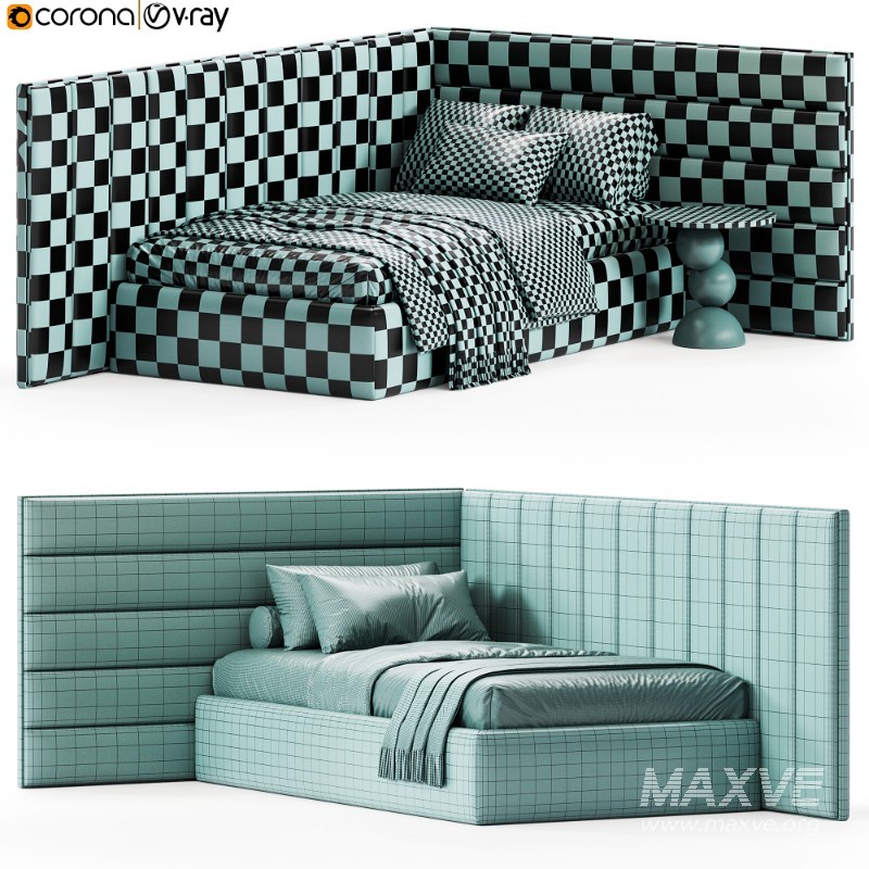 Corner bed Bonpari kids By Sensorsleep - Image 5