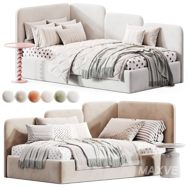 Children’s sofa bed with a soft backrest Garden - Image 3