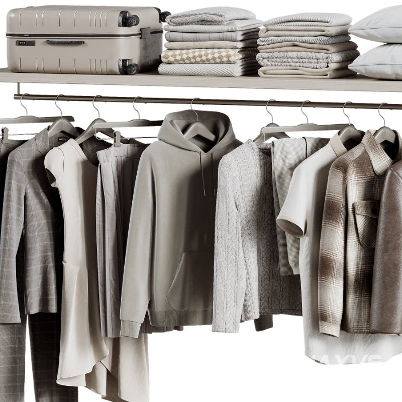 Minimal Luxury Wardrobe Display – Clothing, Shoes and Accessories 07 - Image 4