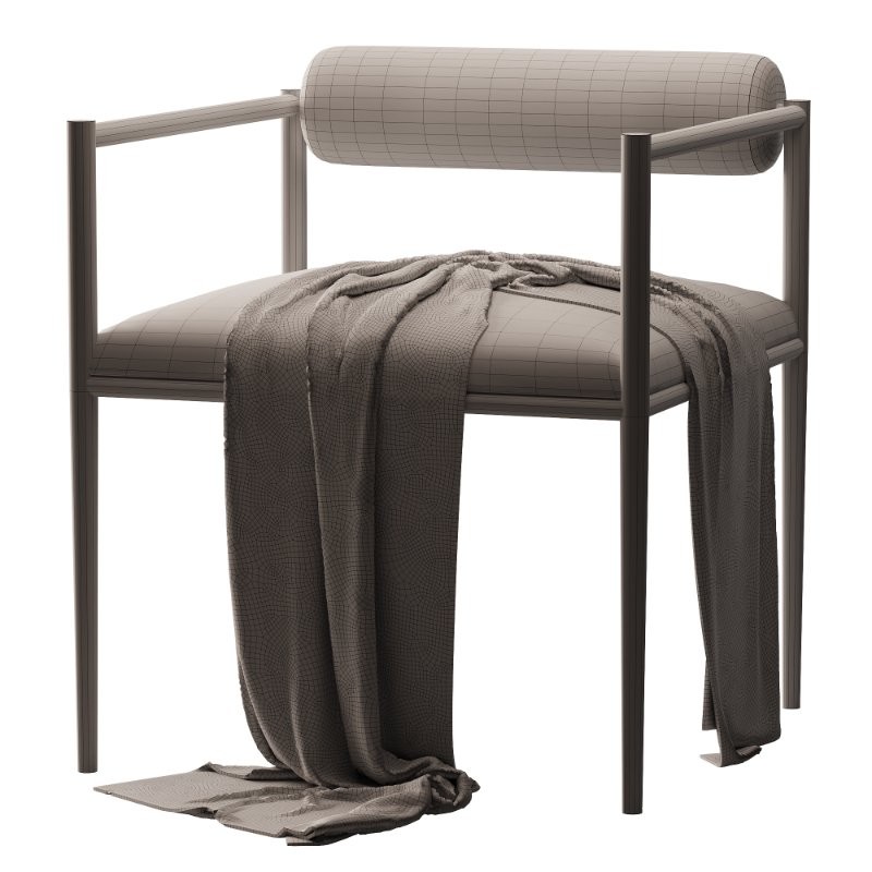 Barbana Pewter Texture Chair - Image 5