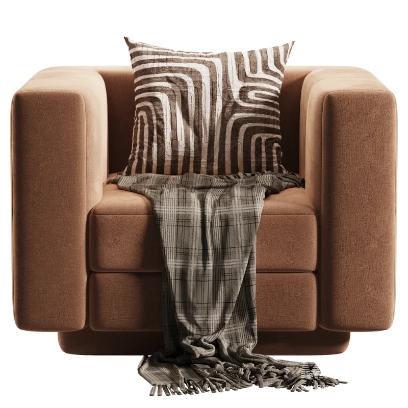Yarrow Camel Woven Fabric Swivel Chair - Image 2