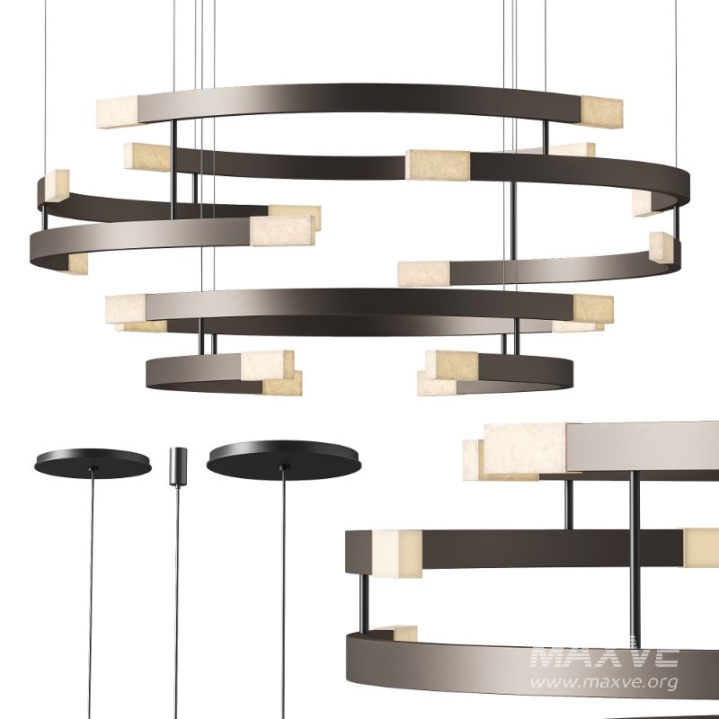 Trace Circular Halo Chandelier By CTO Lighting - Image 3