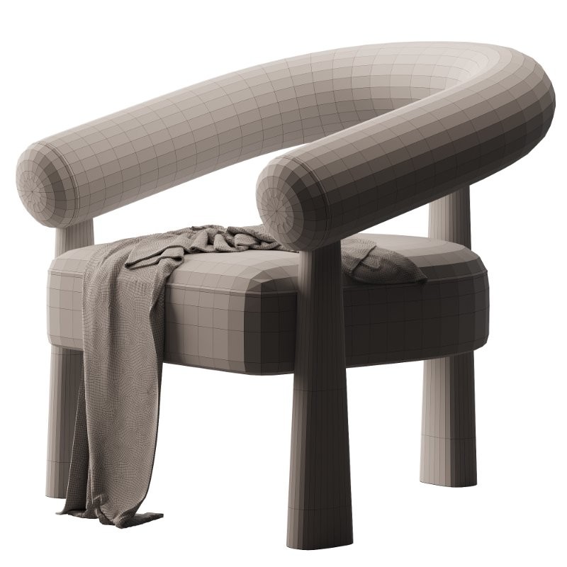 Boucle Accent Chair - Image 5