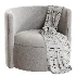 Brinkley Velvet Swivel Chair - Thumbnail 1
