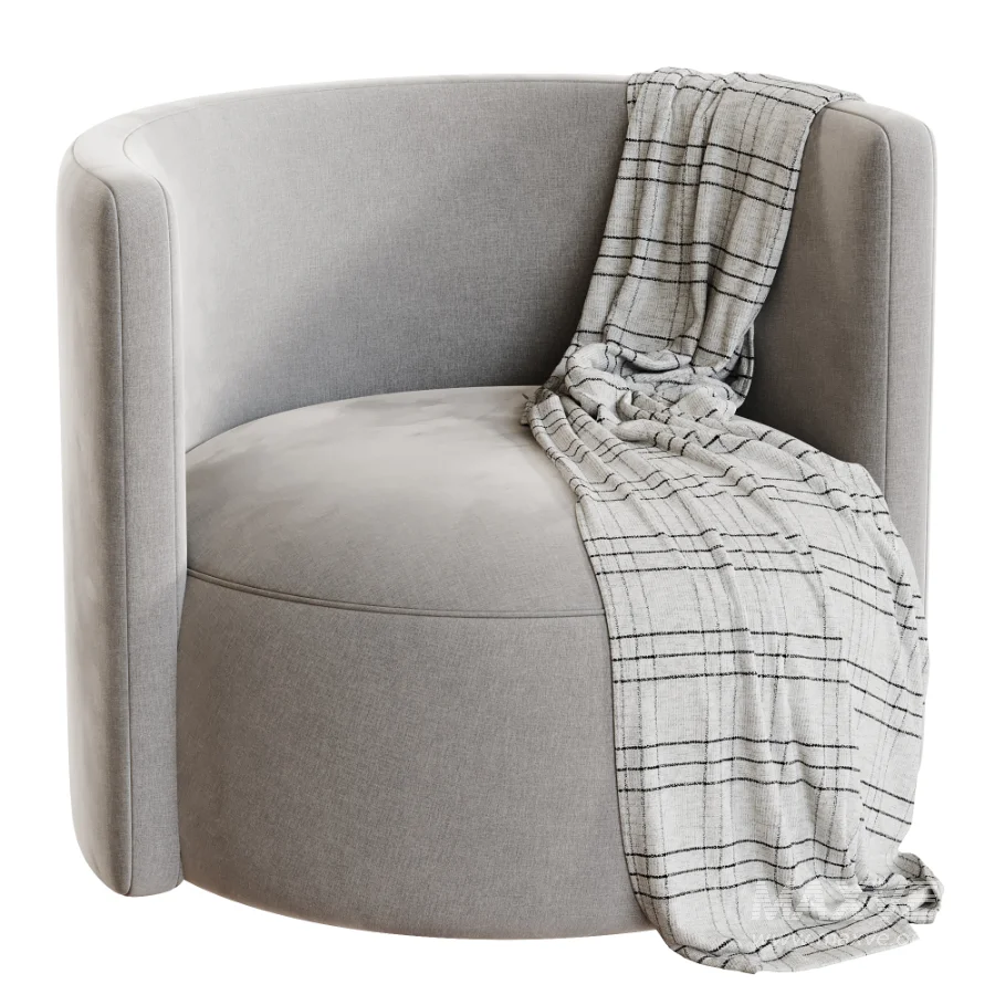 Brinkley Velvet Swivel Chair - Image 1