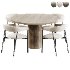 Toko Chair and Round Dining Table - Thumbnail 4