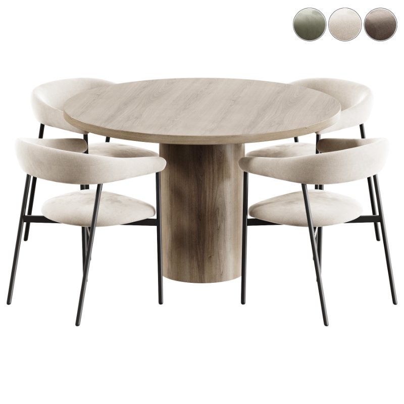 Toko Chair and Round Dining Table - Image 4