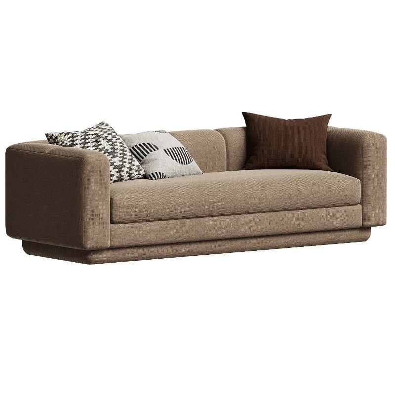 Yarrow Camel Woven Fabric Sofa - Image 4