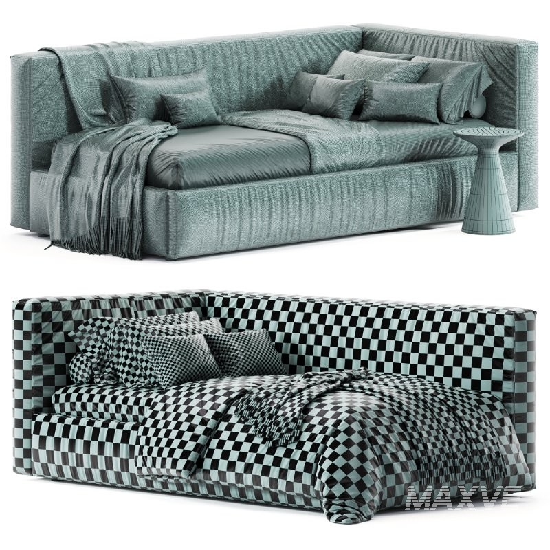 Corner Soft Bed MONA by Mamoony - Image 4