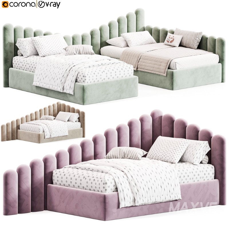 Corner bed Savoyardi kids backrest ladder By Sensorsleep - Image 3