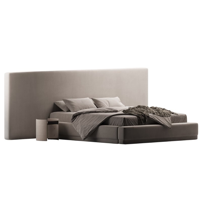 Manya Extended Headboard Platform Bed - Image 3