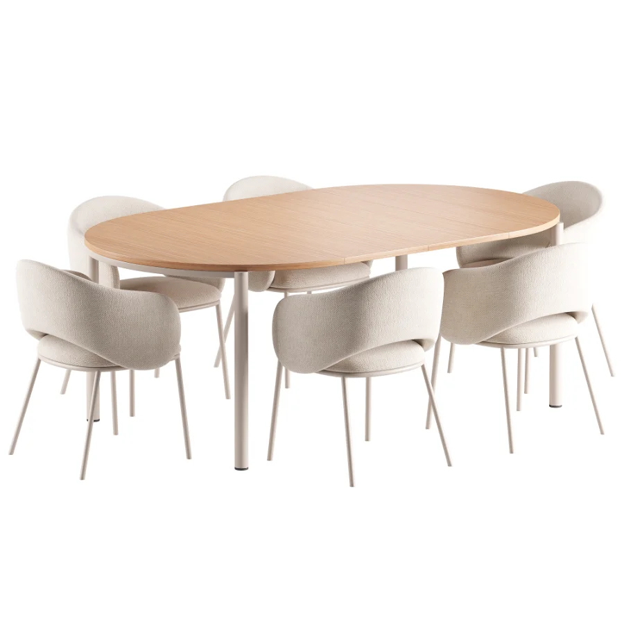 Maina Chair and Montuiri Extendable Table - Image 2