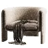 Art Deco Memory Foam Barrel Chair - Thumbnail 4