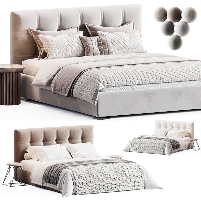 Max Basso Capitonné Twils Bed - Image 4