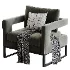 Gambit Velvet Chair - Thumbnail 5