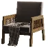 Scandinavian Wood Arm Chair - Thumbnail 6