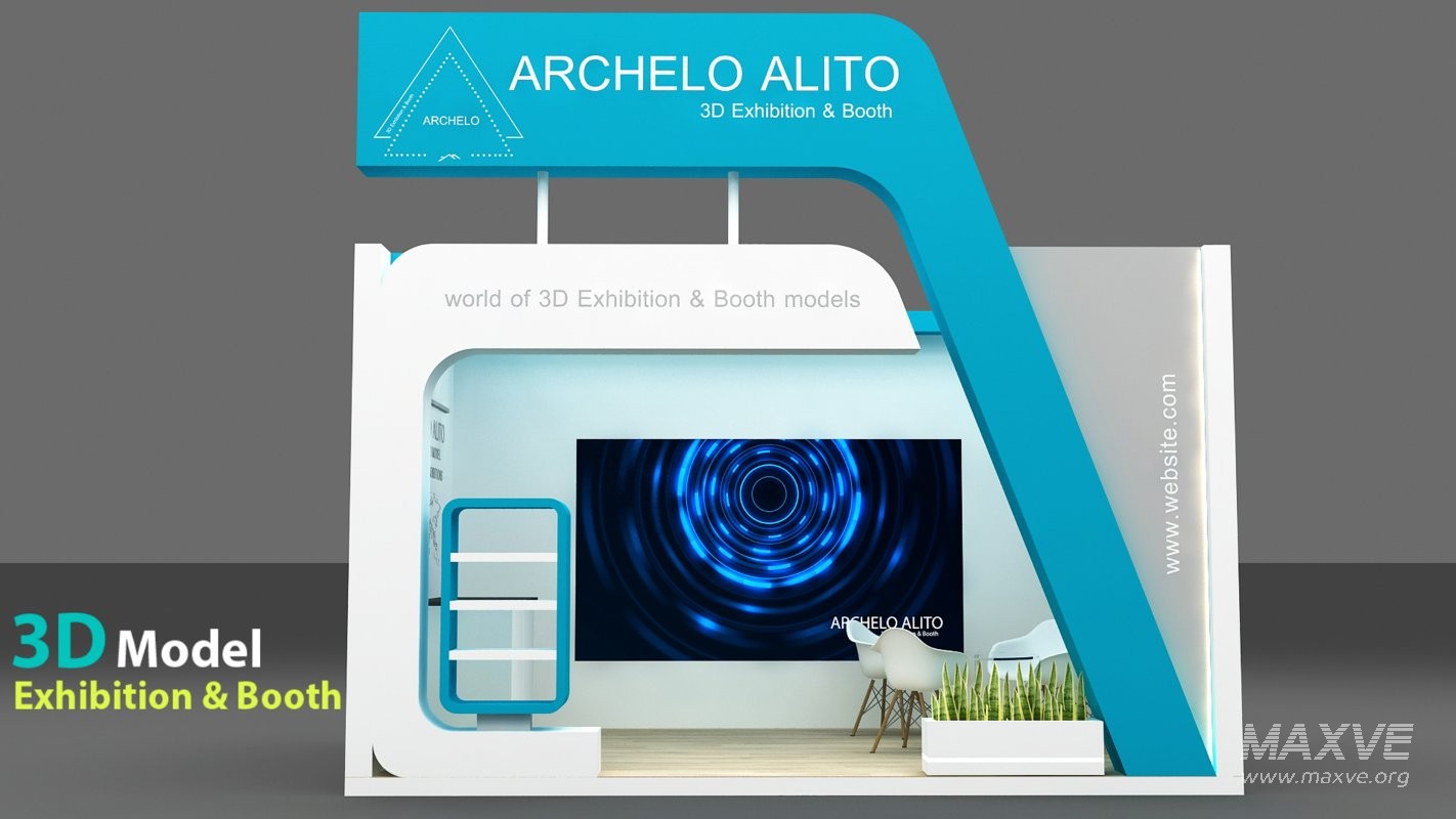 stall 3d model - Image 5