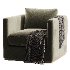 Siena Plinth Base Swivel Club Chair - Thumbnail 4