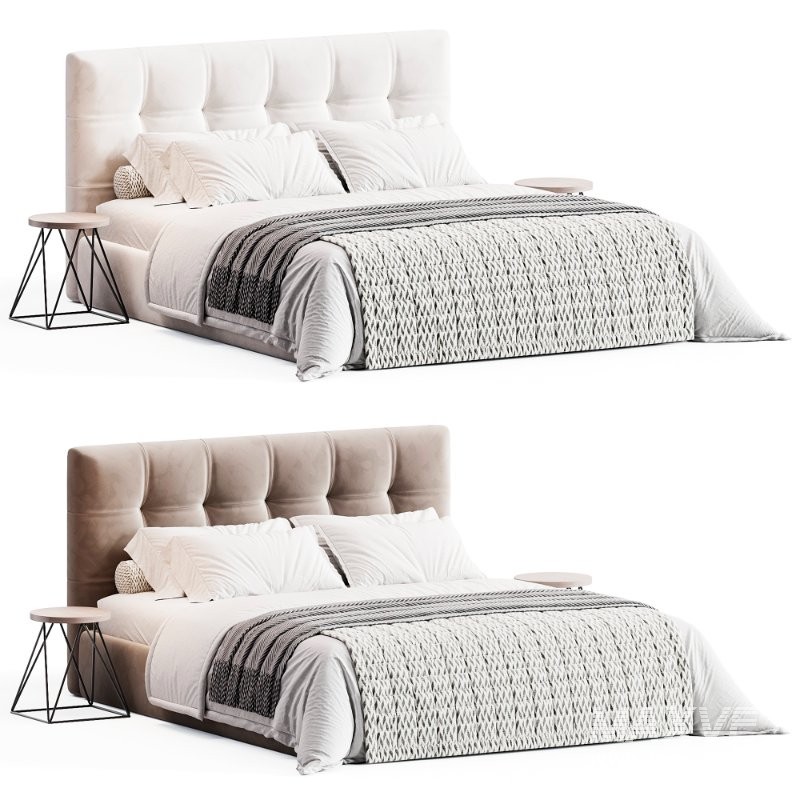 Max Basso Capitonné Twils Bed - Image 5