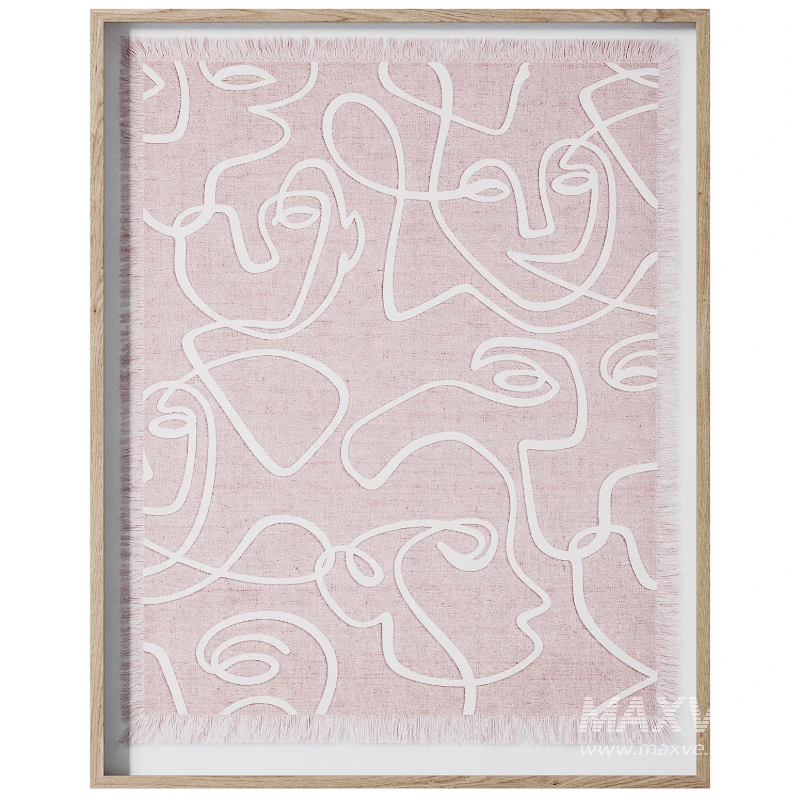 Painting Abstract Linen - Image 1