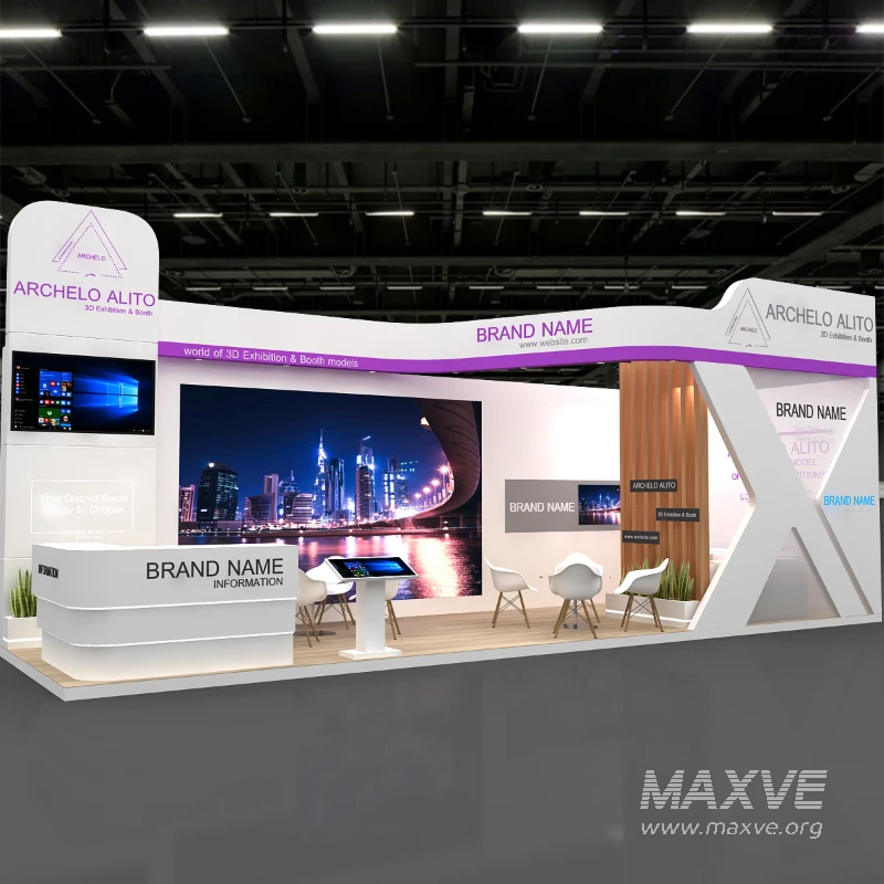 stand booth 2 side open - Image 1