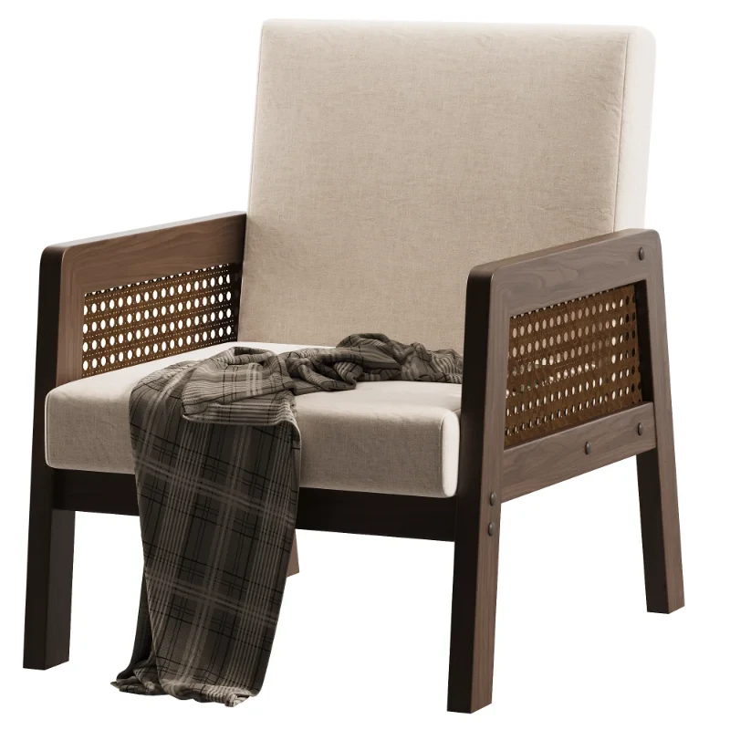 Scandinavian Wood Arm Chair - Image 4