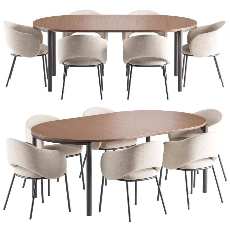 Maina Chair and Montuiri Extendable Table - Image 4