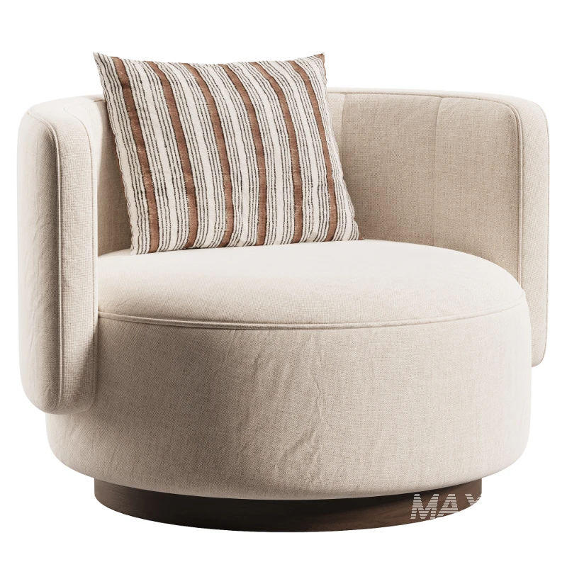 Round Solid Wood chair - Image 1