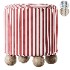 avito Striped pouf with round legs - Thumbnail 1