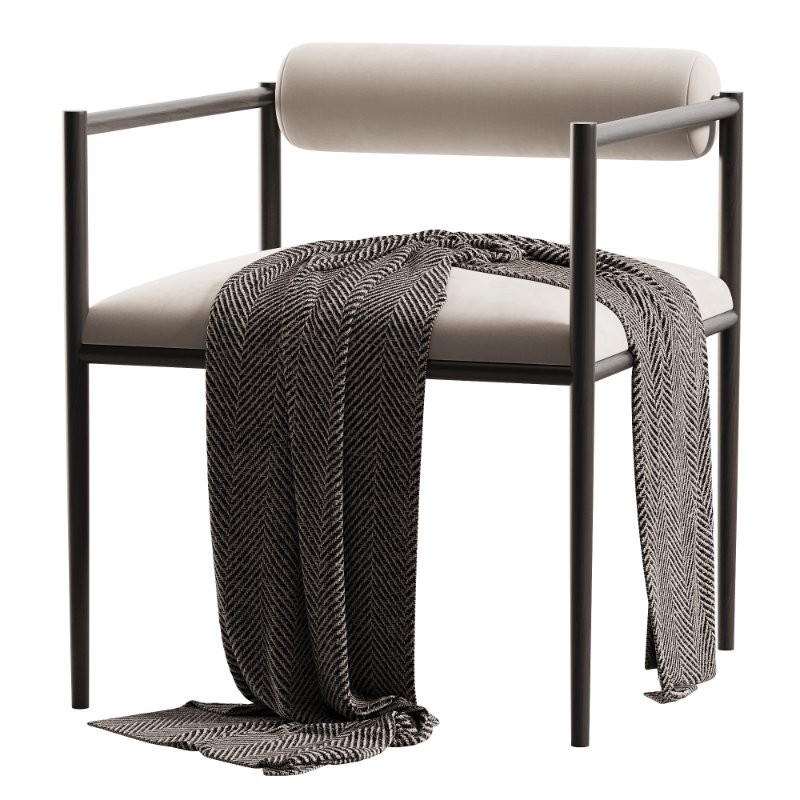 Barbana Pewter Texture Chair - Image 3