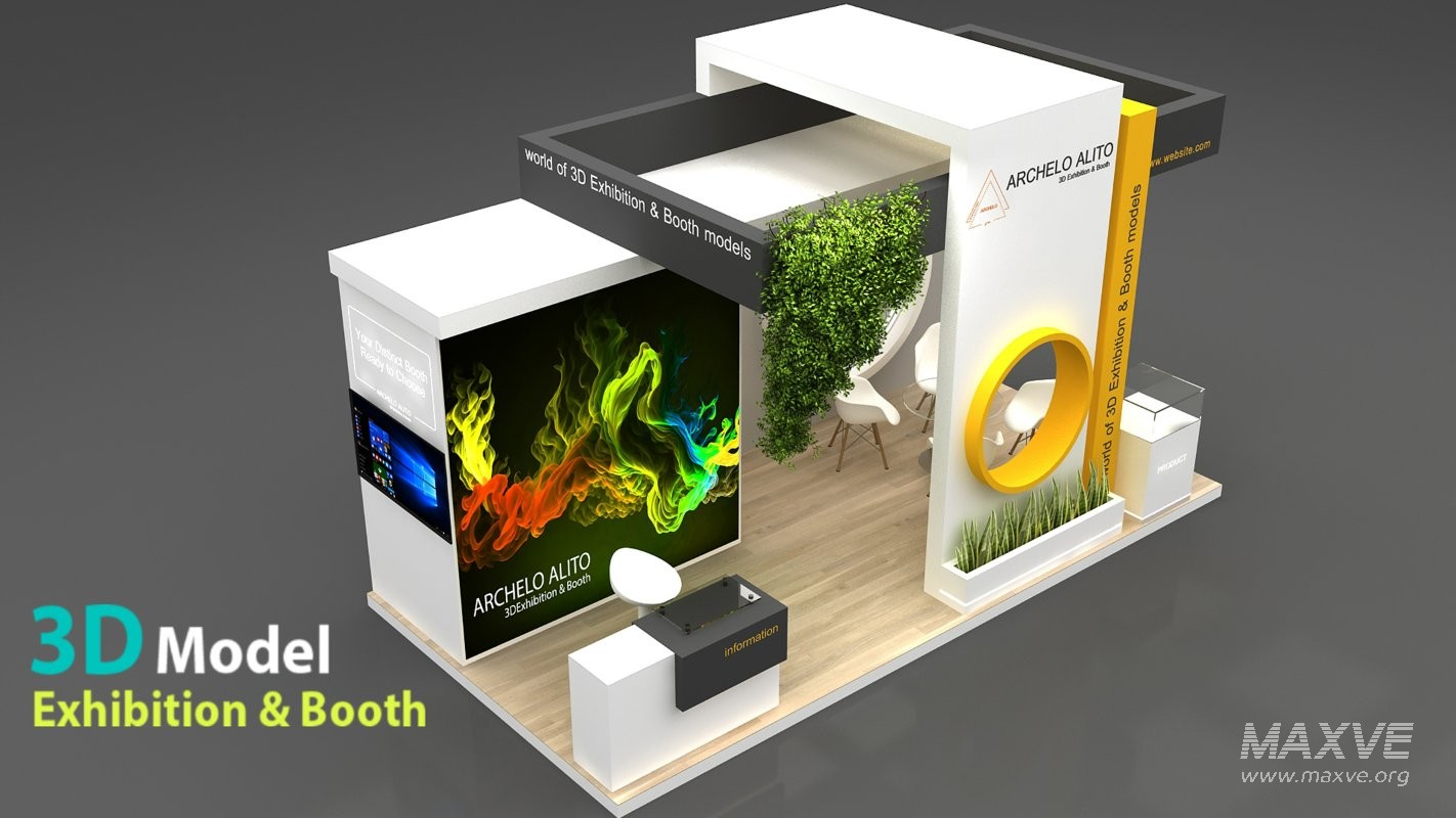 Exhibition Booth 3D Model - Image 6