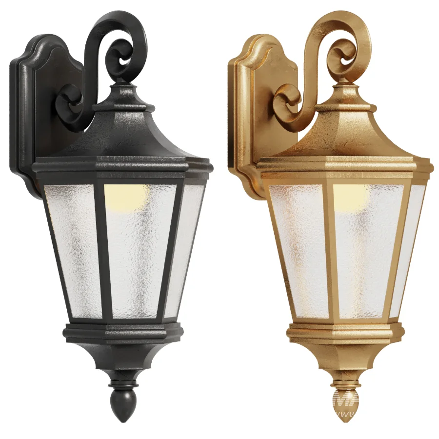 Classic exterior wall light set1 - Image 1