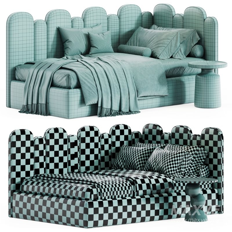 Children’s soft sofa bed Lola - Image 8