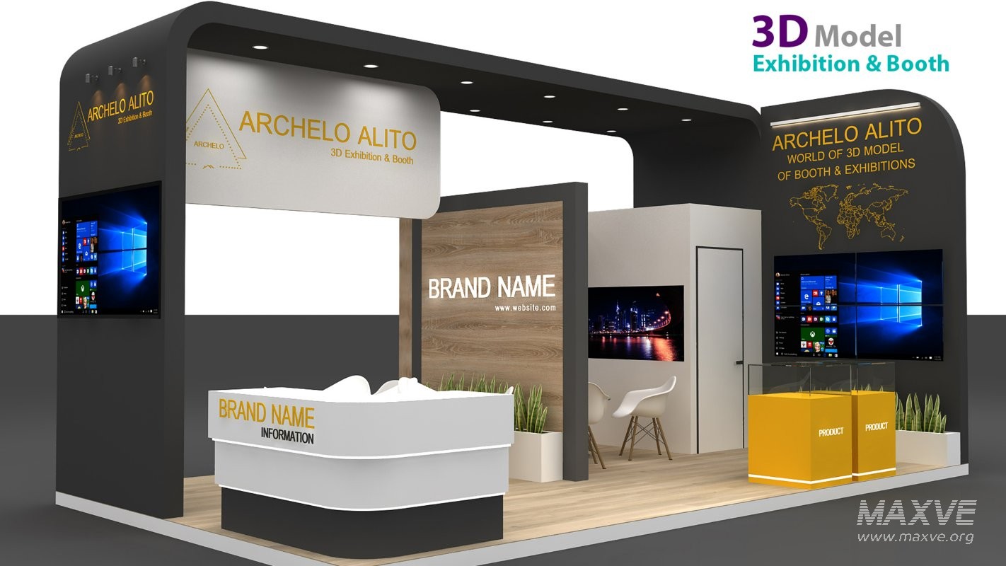 stall 3d model - Image 6