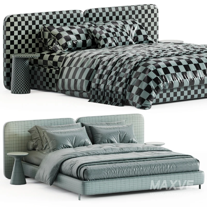 Tatlin Cover Bed By Minotti - Image 4