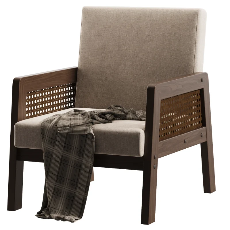 Scandinavian Wood Arm Chair - Image 3